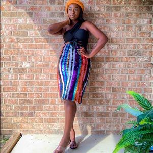 The Multi-Colored Sequin Skirt